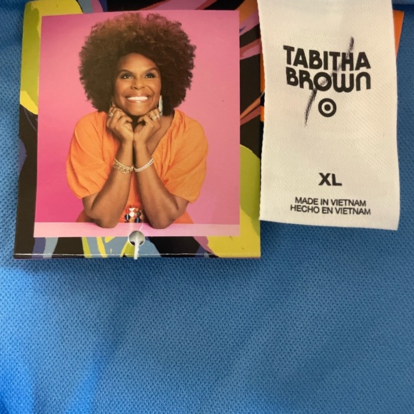 Tabitha Brown Tropical Leopard Print High Cut Bikini Bottoms Large - Picture 8 of 8